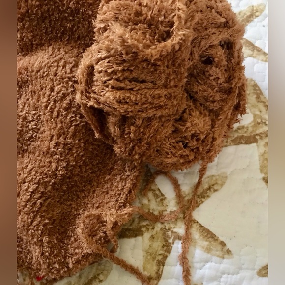 Handmade Knit Lined Fuzzy Bear Bunny Zipper Mouth Googly Eyes Backpack Bag OOAK - Picture 13 of 16